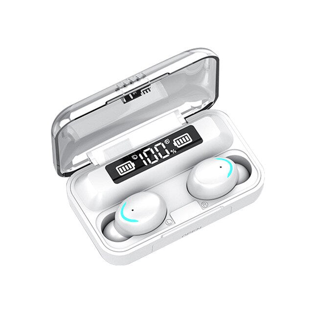 F9-5 TWS Touch control 9D Stereo Headset Wireless Bluetooth Earphone with mic Sport Earphones Waterproof Earbuds LED display