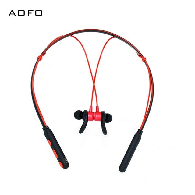 AOFO High Quality Smallest wireless earphones, Stereo running waterproof earbuds, magnetic blue tooth headset with mic