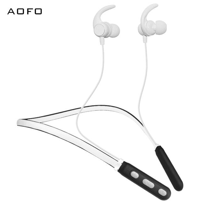 AOFO High Quality Smallest wireless earphones, Stereo running waterproof earbuds, magnetic blue tooth headset with mic
